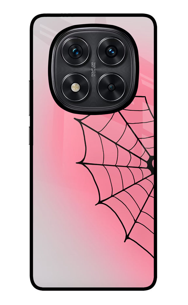 Pink Web Redmi Note 14 Pro 5G Glass Case Back Cover by Casekaro