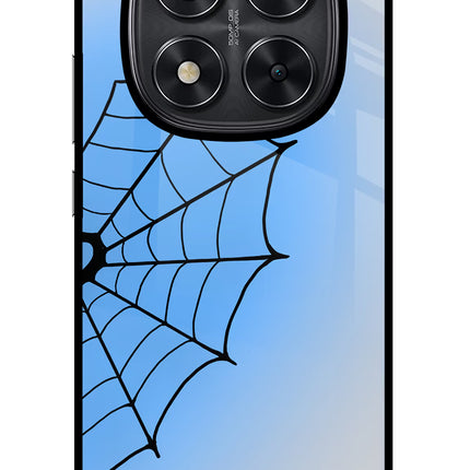 Blue Web Redmi Note 14 Pro 5G Glass Case Back Cover by Casekaro
