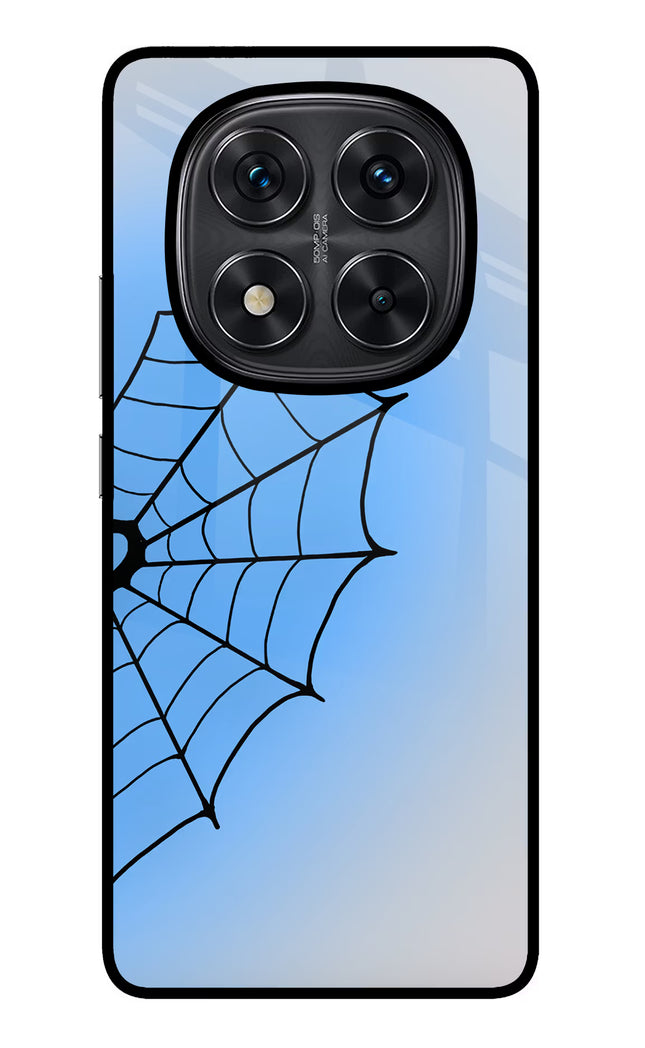 Blue Web Redmi Note 14 Pro 5G Glass Case Back Cover by Casekaro