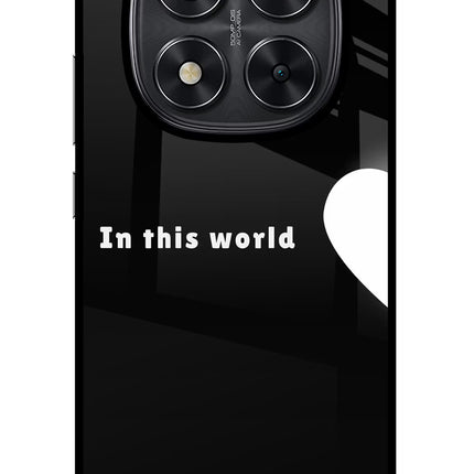 This World Redmi Note 14 Pro 5G Glass Case Back Cover by Casekaro