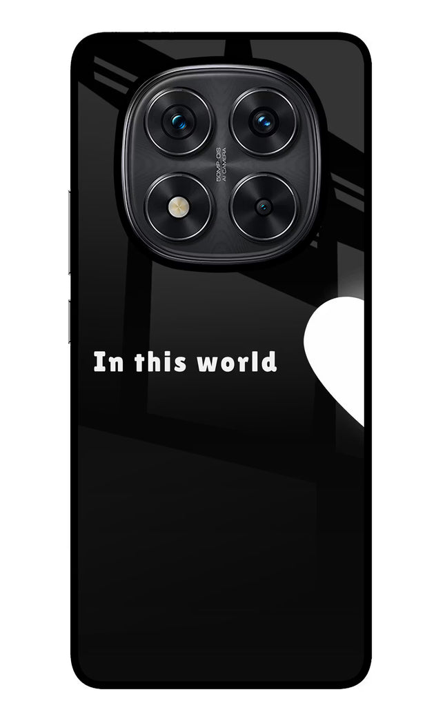 This World Redmi Note 14 Pro 5G Glass Case Back Cover by Casekaro