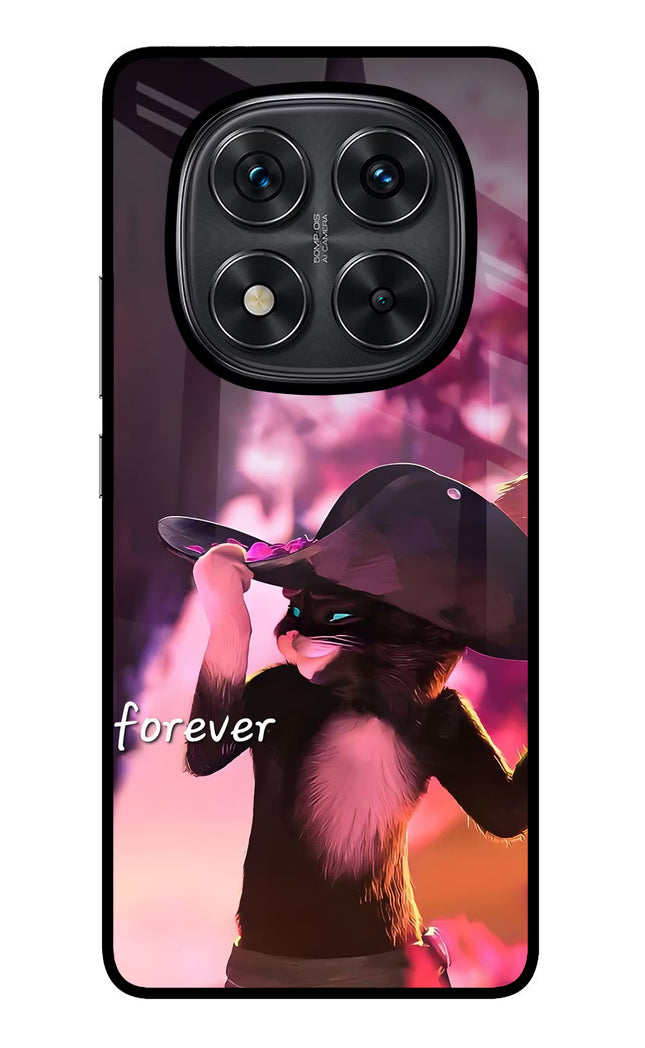 Forever Cat Redmi Note 14 Pro 5G Glass Case Back Cover by Casekaro