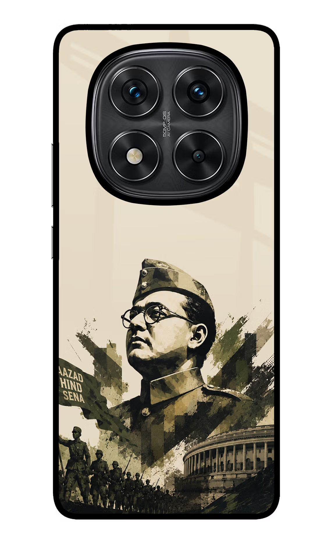 Netaji Rising Redmi Note 14 Pro 5G Glass Case