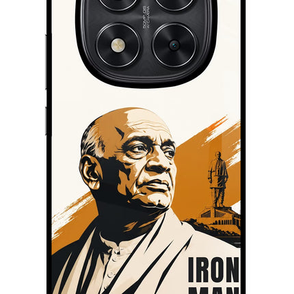 Sardar Patel Iron Will Redmi Note 14 Pro 5G Glass Case Back Cover by Casekaro