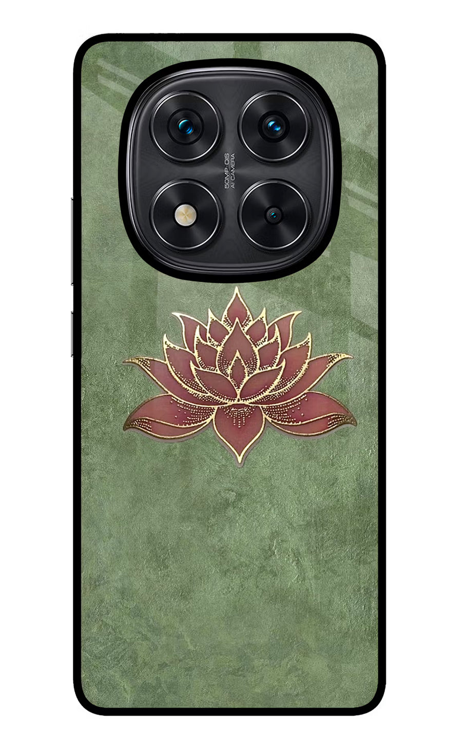 Lotus Grace Redmi Note 14 Pro 5G Back Cover, Glass case