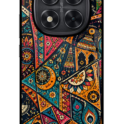 Folk Print Redmi Note 14 Pro 5G Glass Case