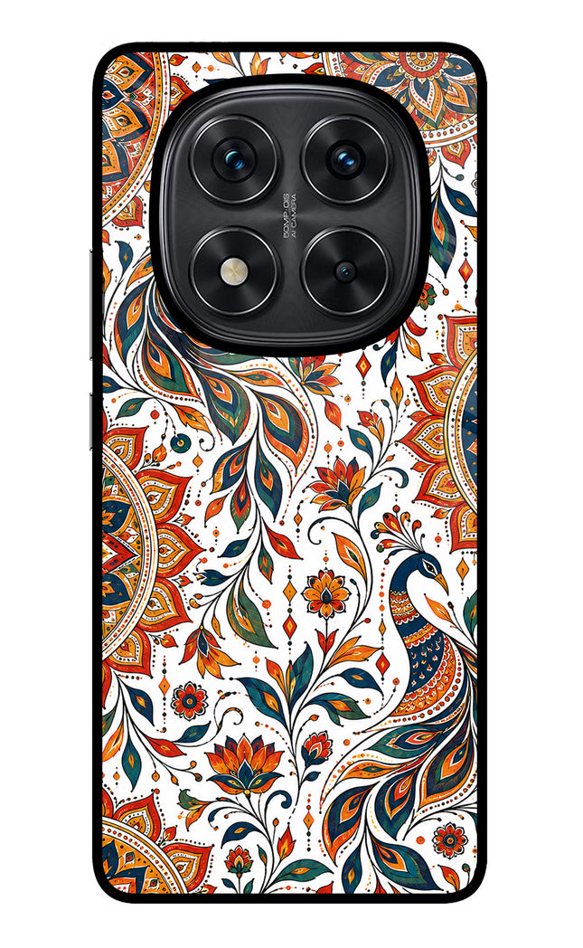 White Mayura Redmi Note 14 Pro 5G Glass Case