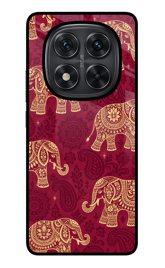 Maroon Elephant Redmi Note 14 Pro 5G Glass Case