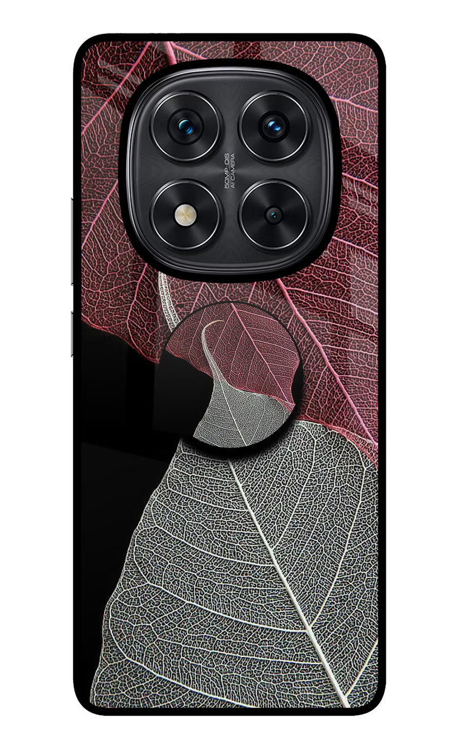 Leaf Pattern Redmi Note 14 Pro 5G Pop Case, Glass case