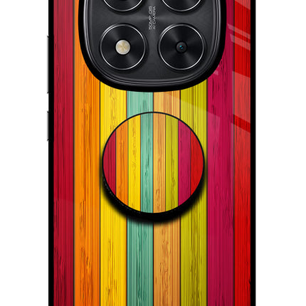 Multicolor Wooden Redmi Note 14 Pro 5G Pop Case by Casekaro