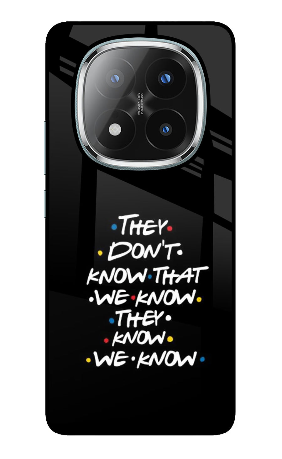 FRIENDS Dialogue Redmi Note 14 Pro Plus 5G Back Cover, Glass case