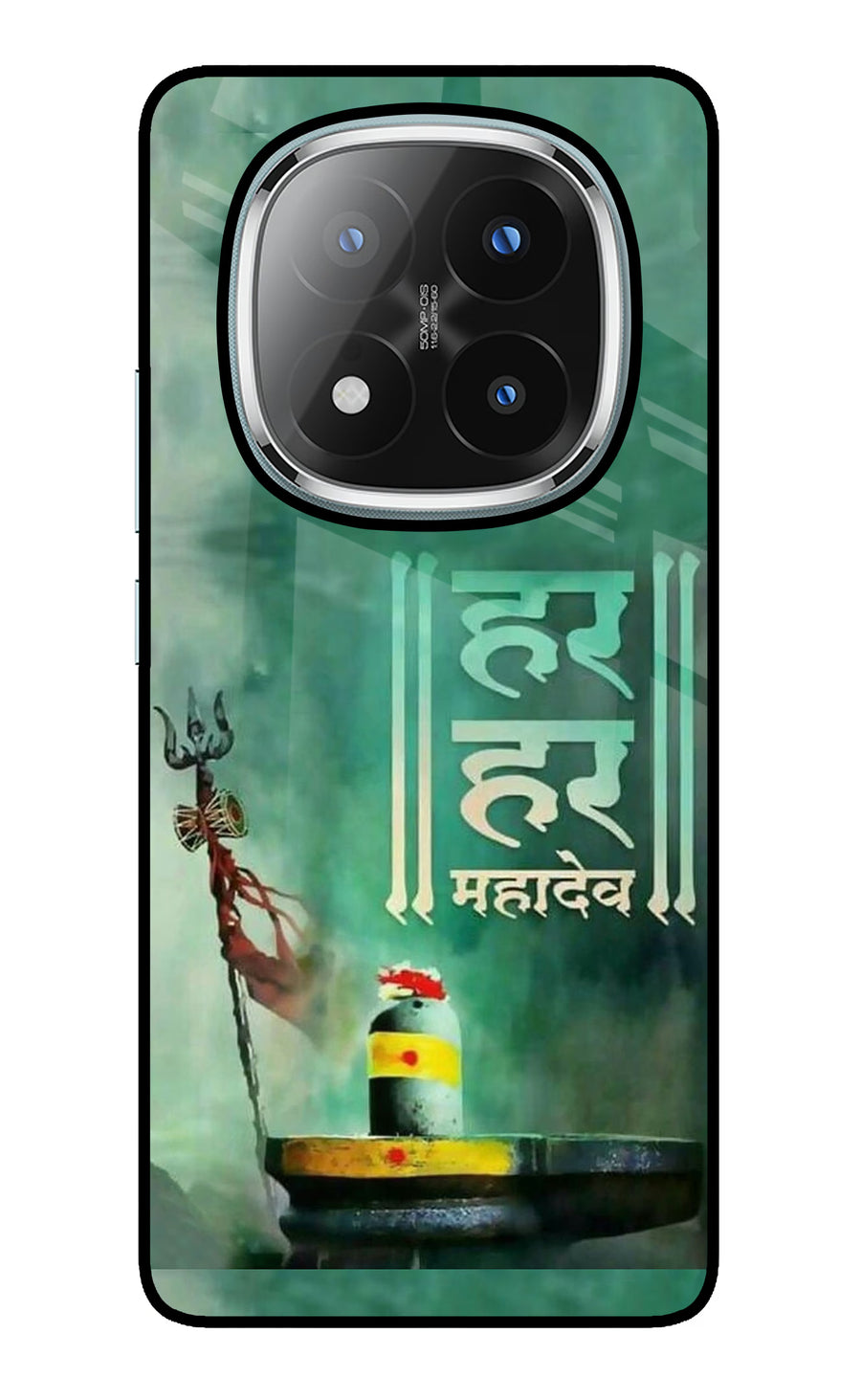 Har Har Mahadev Shivling Redmi Note 14 Pro Plus 5G Back Cover, Glass case