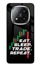 Eat Sleep Trade Repeat Redmi Note 14 Pro Plus 5G Glass Case