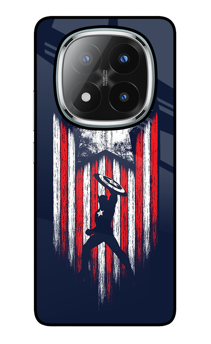 Captain America Marvel Art Redmi Note 14 Pro Plus 5G Back Cover, Glass case