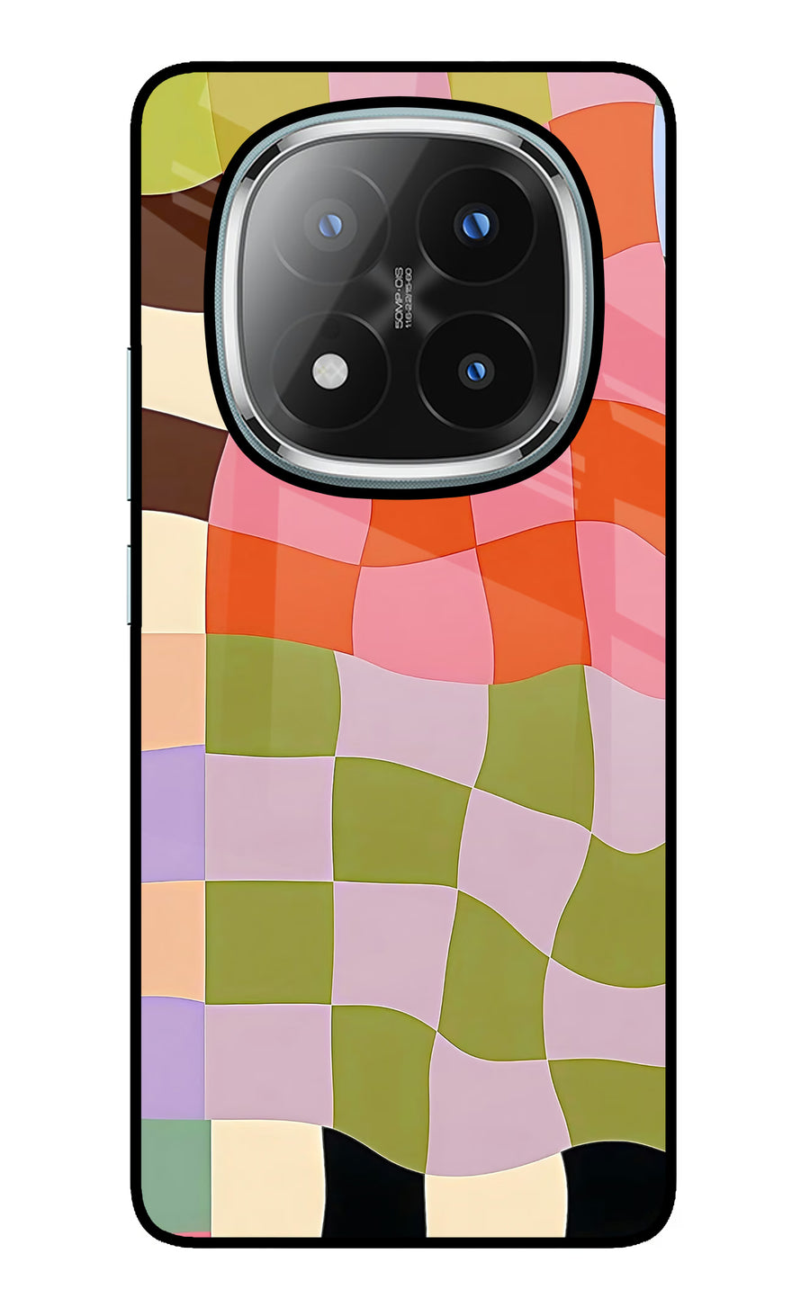 Wavy Grid Redmi Note 14 Pro Plus 5G Back Cover, Glass case
