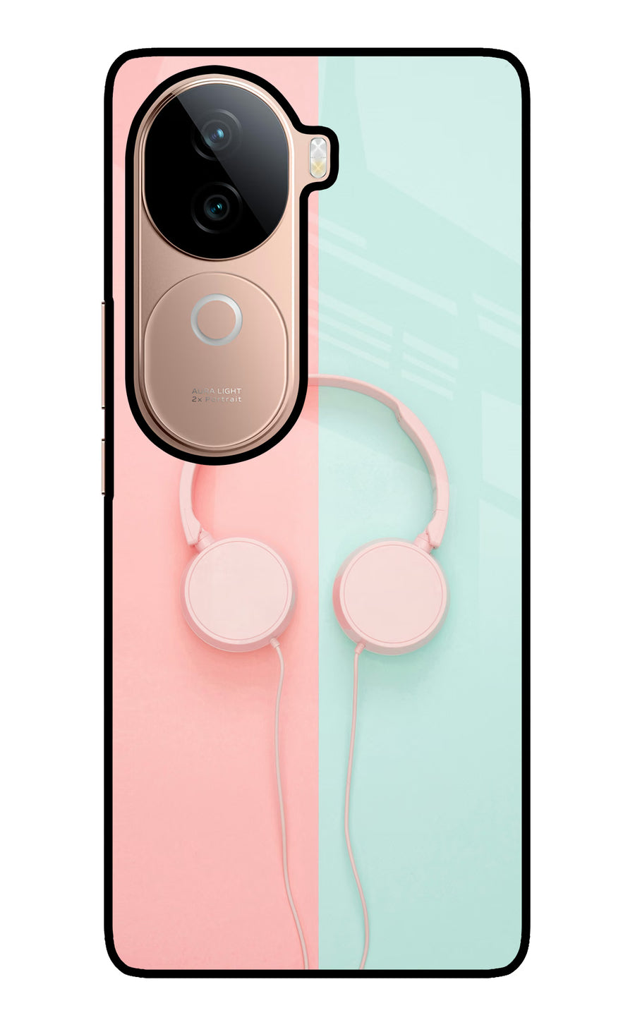 Music Lover Vivo V40e 5G Back Cover, Glass case
