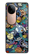 Space Abstract Vivo V40e 5G Glass Case