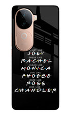 FRIENDS Character Vivo V40e 5G Glass Case