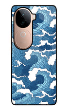 Blue Waves Vivo V40e 5G Glass Case