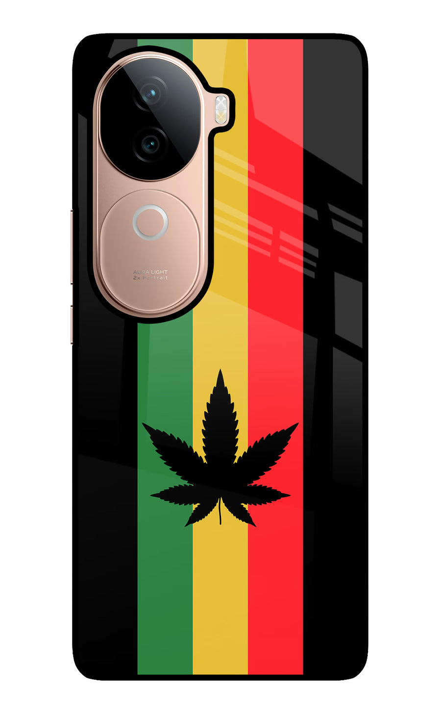 Weed Flag Vivo V40e 5G Back Cover, Glass case