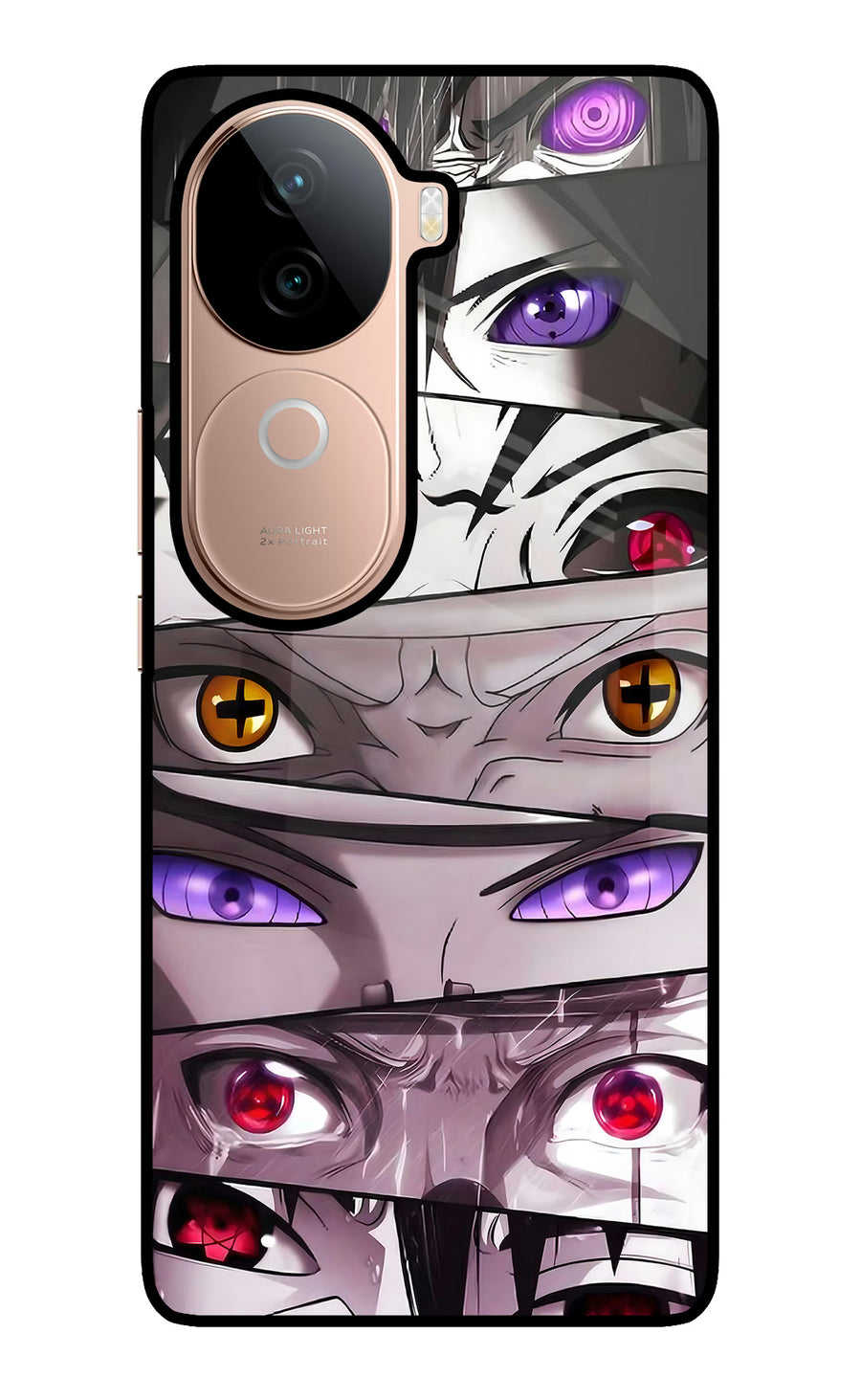 Naruto Anime Vivo V40e 5G Back Cover, Glass case
