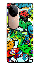 Game Doodle Vivo V40e 5G Glass Case