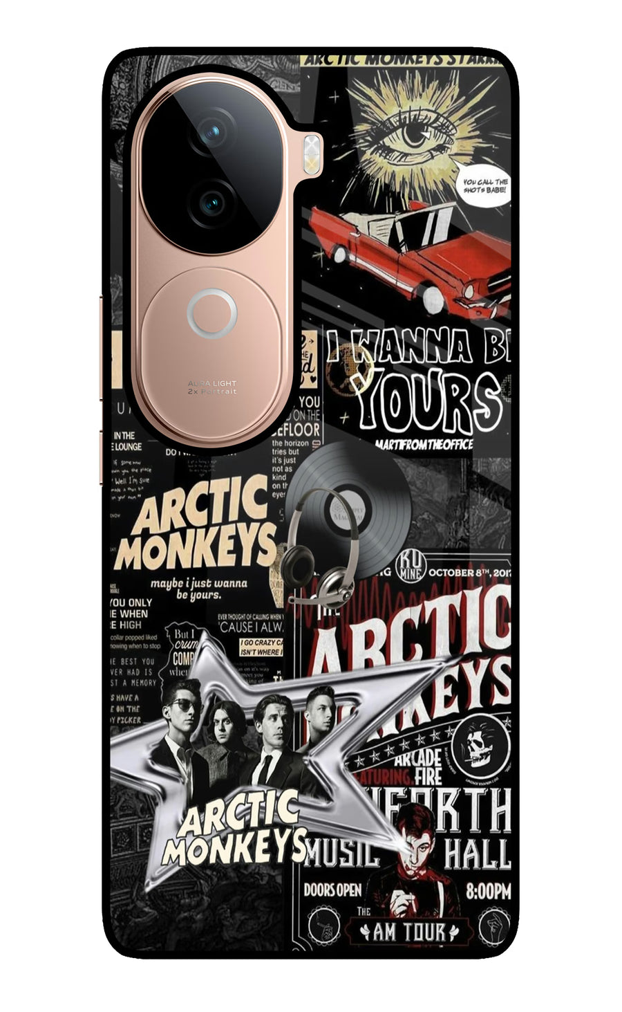 Arctic Monkeys Vivo V40e 5G Back Cover, Glass case