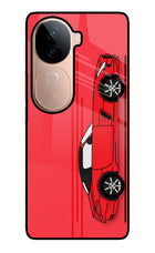 Red Velocity Vivo V40e 5G Glass Case