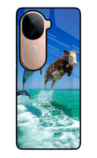 Dolphin vs Cow Vivo V40e 5G Glass Case