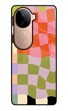 Wavy Grid Vivo V40e 5G Glass Case