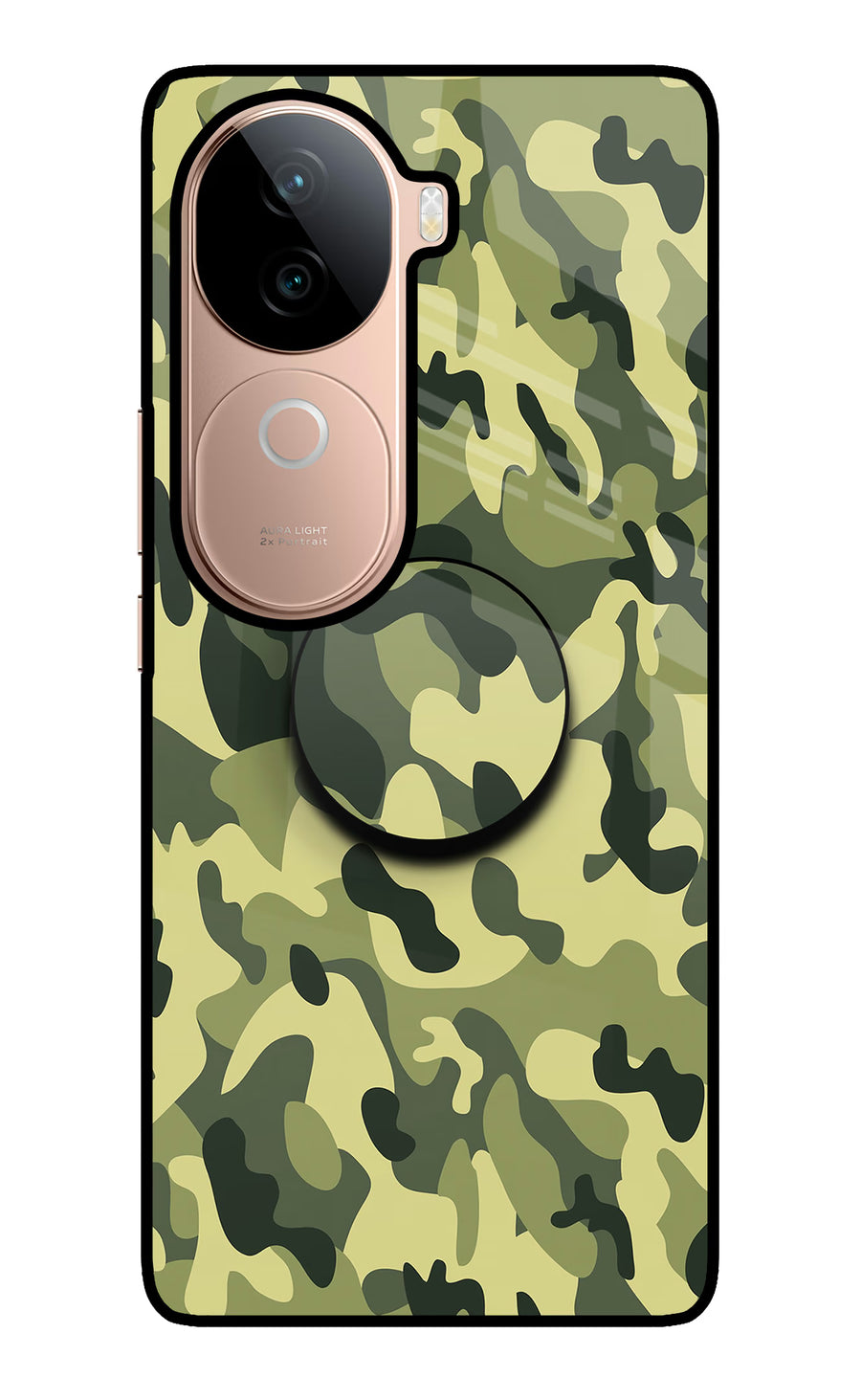 Camouflage Vivo V40e 5G Pop Case, Glass case