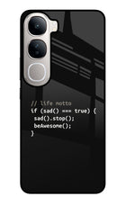 Life Motto Code Vivo Y300 5G Glass Case