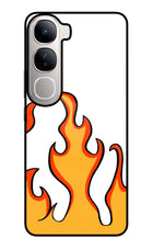 Fired Up – White Vivo Y300 5G Glass Case