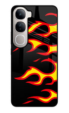 Side Sweep Flames Vivo Y300 5G Glass Case