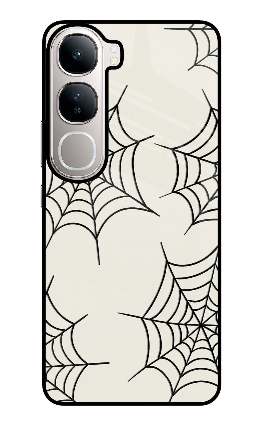 Spider Web Vivo Y300 5G Back Cover, Glass case