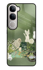 Aesthetic anime Vivo Y300 5G Glass Case