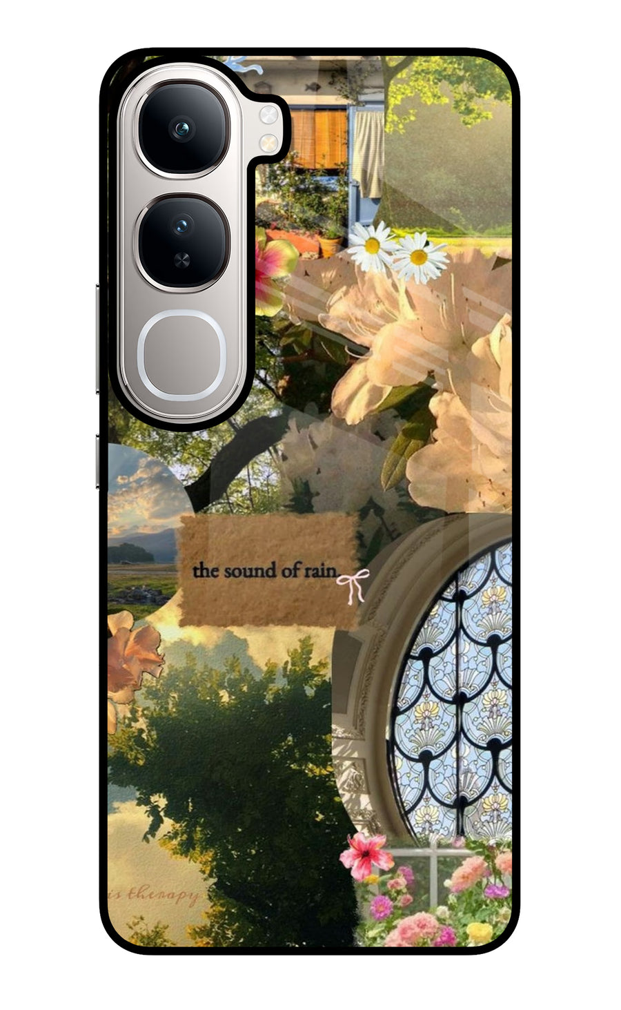 Rain Vivo Y300 5G Back Cover, Glass case