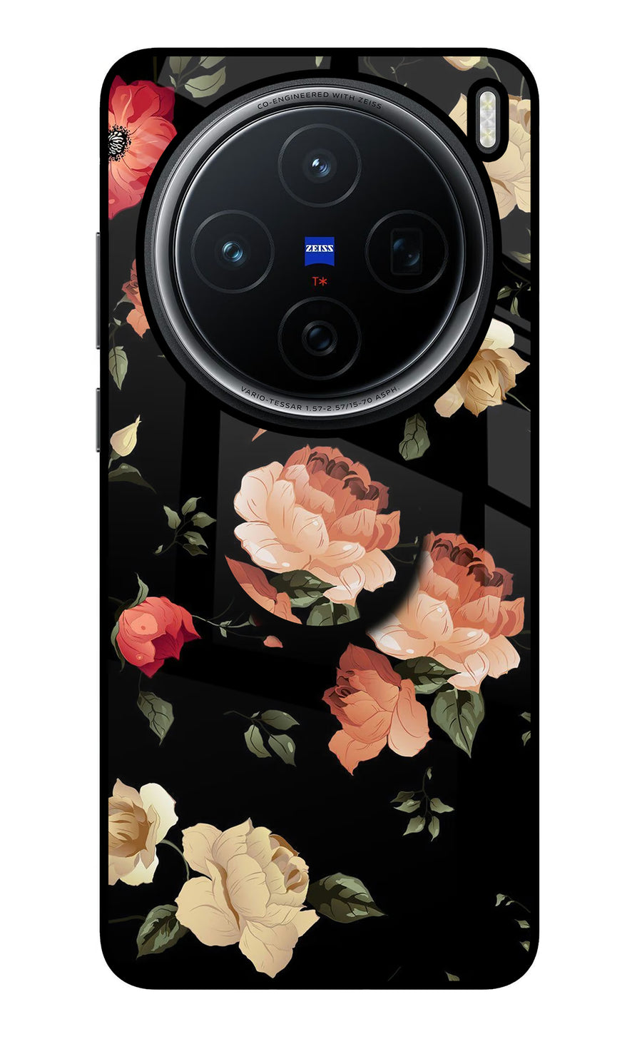 Flowers Vivo X200 5G Pop Case, Glass case
