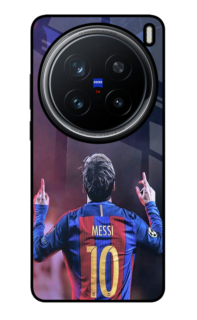 Messi Vivo X200 Pro 5G Glass Case Back Cover by Casekaro