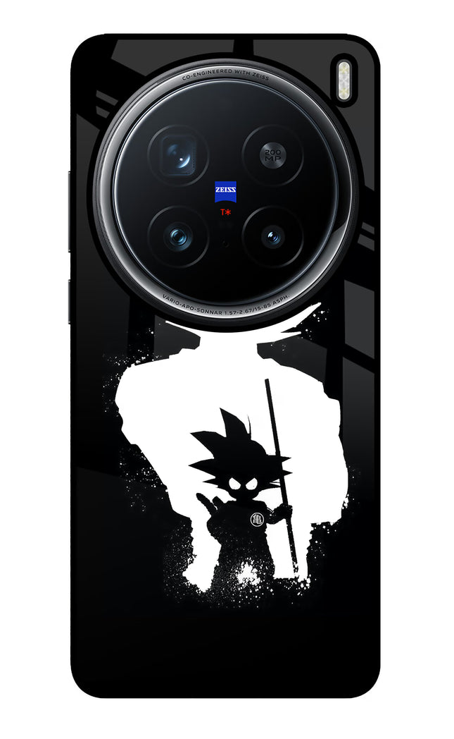 Goku Shadow Vivo X200 Pro 5G Glass Case Back Cover by Casekaro
