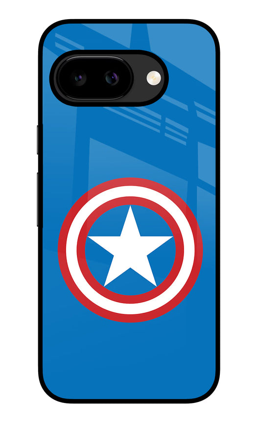 Captain America Logo Google Pixel 9A Glass Case