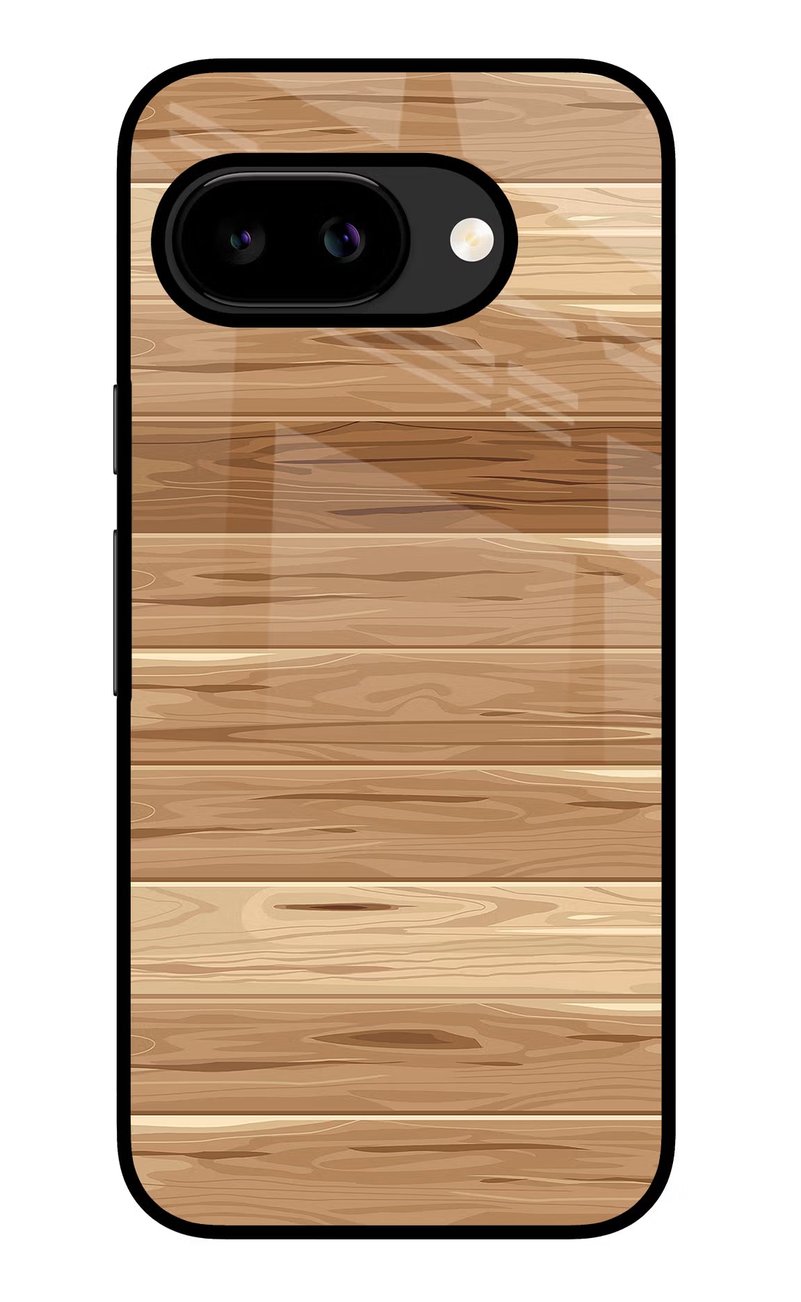 Wooden Vector Google Pixel 9A Glass Case