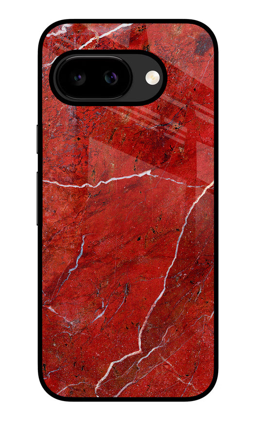 Red Marble Design Google Pixel 9A Glass Case