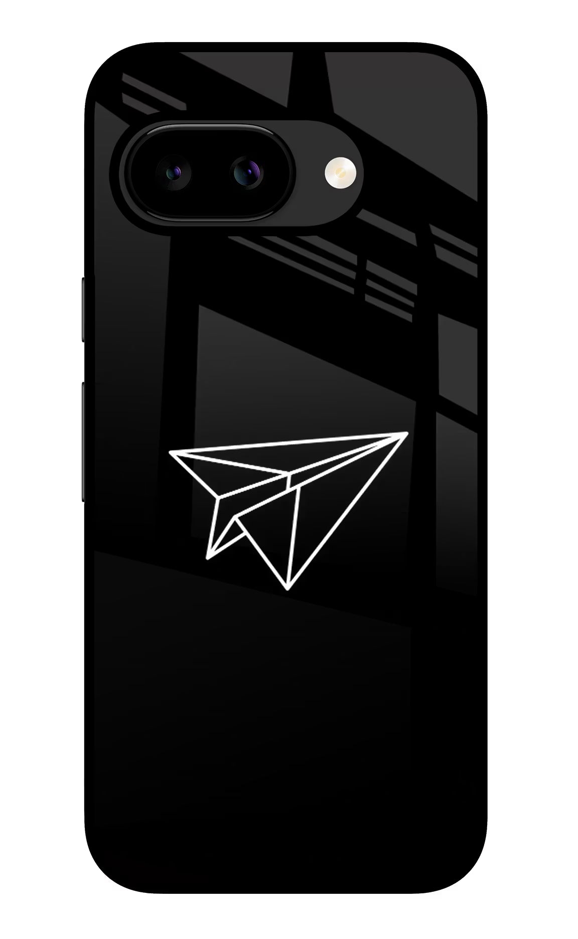 Paper Plane White Google Pixel 9A Glass Case