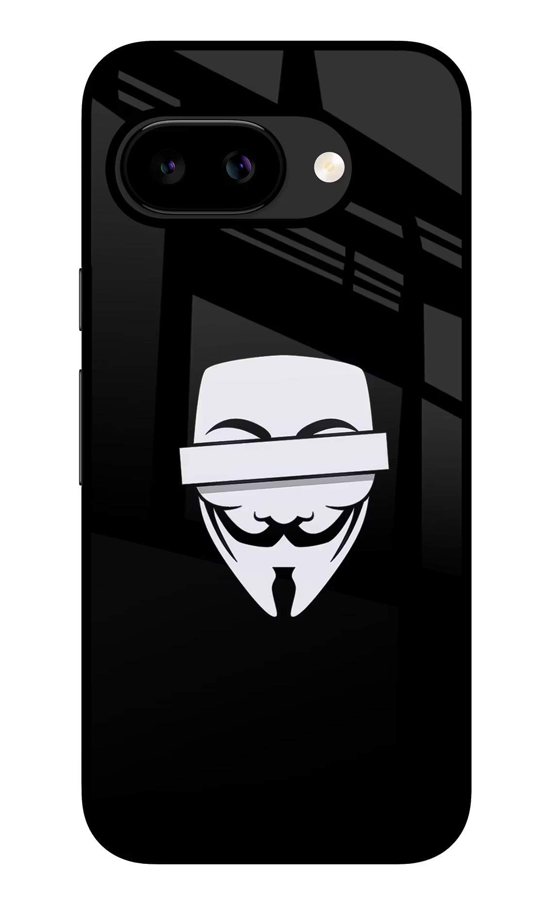 Anonymous Face Google Pixel 9A Glass Case