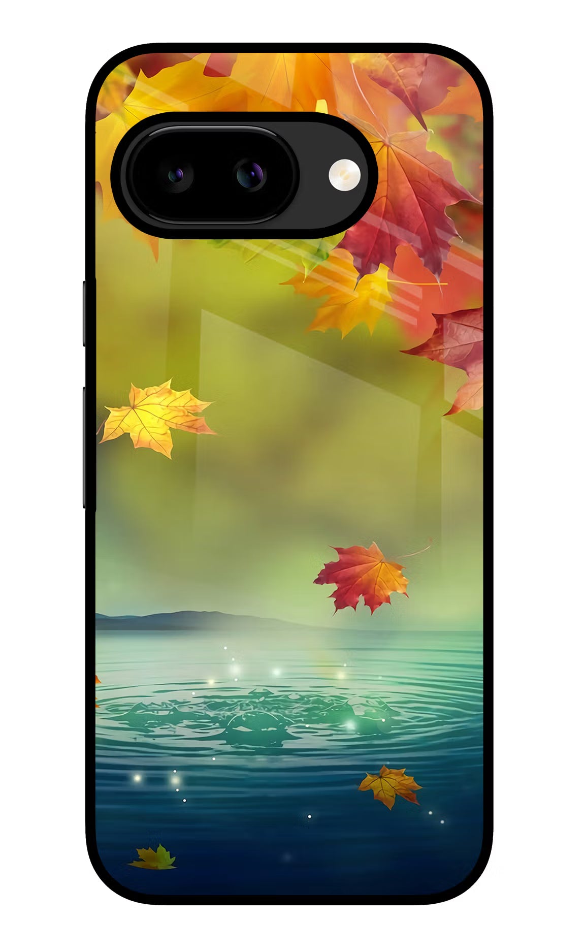 Flowers Google Pixel 9A Glass Case