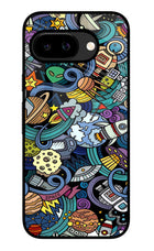 Space Abstract Google Pixel 9A Glass Case
