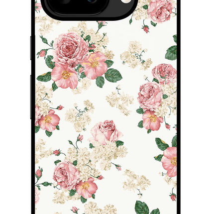 Flowers Google Pixel 9A Glass Case