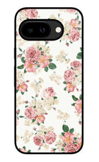 Flowers Google Pixel 9A Glass Case