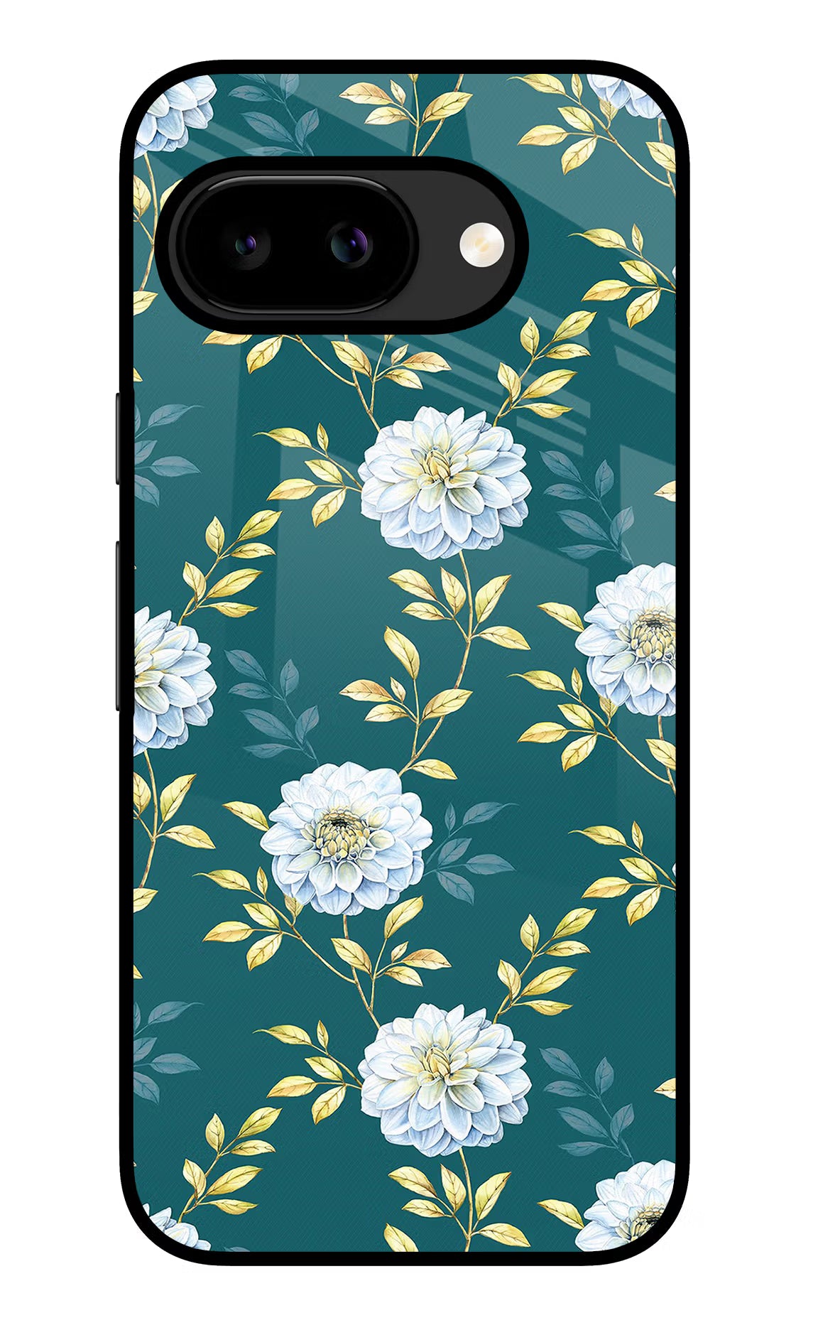 Flowers Google Pixel 9A Glass Case